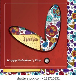 Valentine`s day card