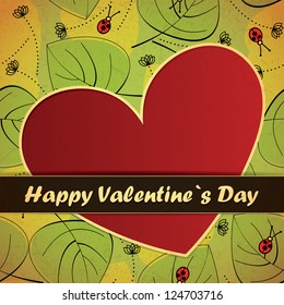 Valentine`s day card