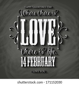 Valentine's day card.
