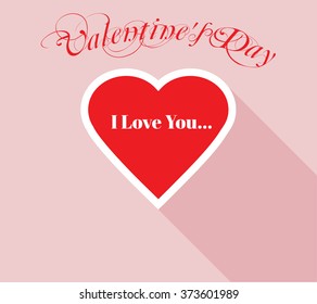 
Valentine's day card with