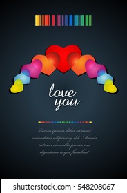 Valentine's day card.