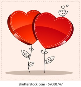 Valentinstag-Karte