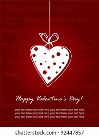 Valentine`s day card