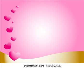 Valentine's day card and background