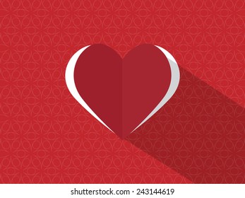 Valentine's day card and background
