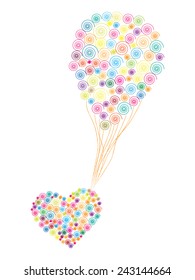 Valentine's day card and background
