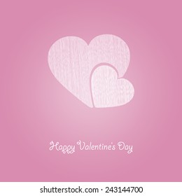Valentine's day card and background