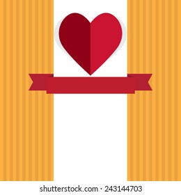 Valentine's day card and background