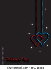 Valentine's day card background.