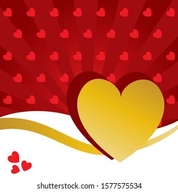 Valentine's day card background template