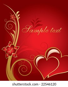 Valentine's day card background vector