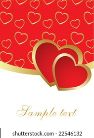 Valentine's day card background vector