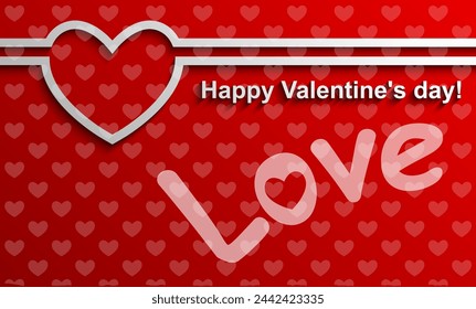 Valentines day card, Valentines Day Background, Vector Eps 10