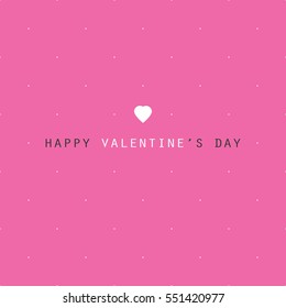 Valentine's Day Card or Background, Vector Design Template 