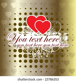 valentines day card & banner
