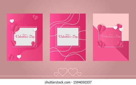 valentines day card, banner, minimal sales background concept and clean, can be used for banner sale, wallpaper, for, brochure, landing page.