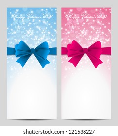 Valentine's Day Card With Bow