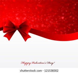 Valentine's Day Card With Bow
