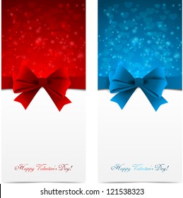 Valentine's Day Card With Bow