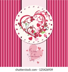 Valentine's day card design.