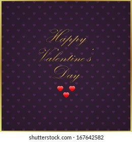 Valentines Day Card Design. Vector illustration