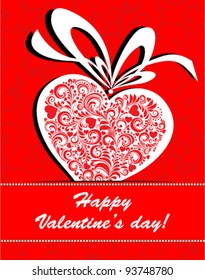 Valentine's day card design. Vector Illustration