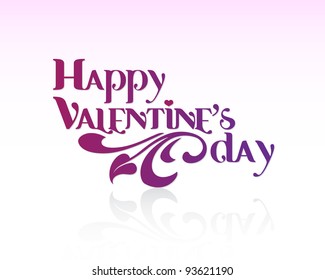 Valentines Day Card. Editable Vector.