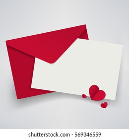 Valentines Day Card With Gradient Mesh, Vector Illustration