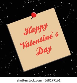 Valentines Day card. Greeting typography. Valentine's card.