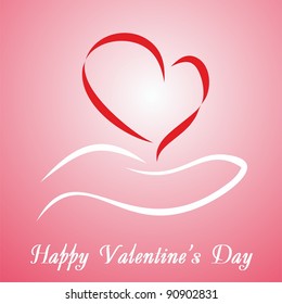 Valentine's Day card with greetings