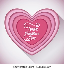 valentines day card with heart