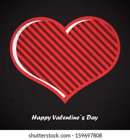 Valentine`s day card with heart