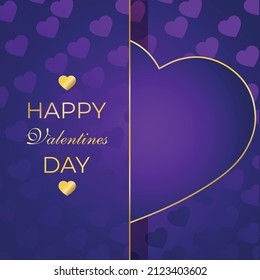 valentines day card with heart