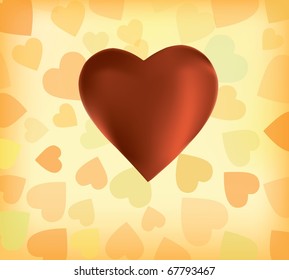 valentines  day card heart background