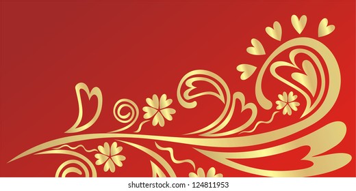 Valentines day card heart vector illustration