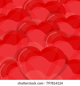 valentines day card . heart vector background 