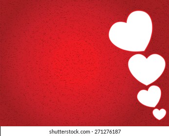 Valentine's Day Card With Hearts