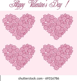 Valentine's Day card/ Hearts