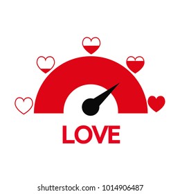 Valentine's day card idea Love meter