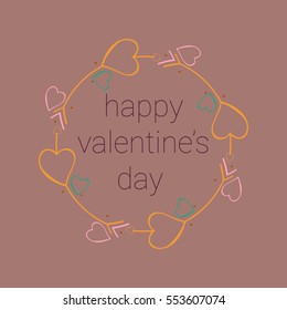 a valentine's day card met the words, happy valentine's day 