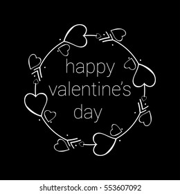 a valentine's day card met the words, happy valentine's day 