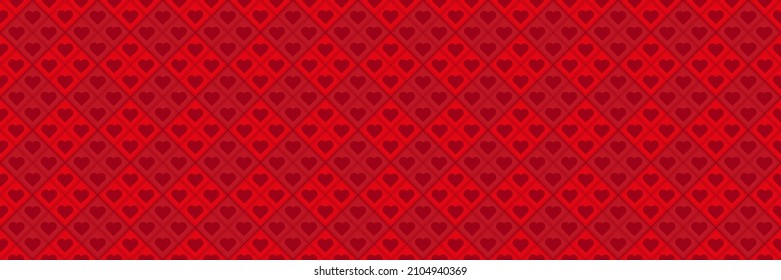 valentine's day card on red background