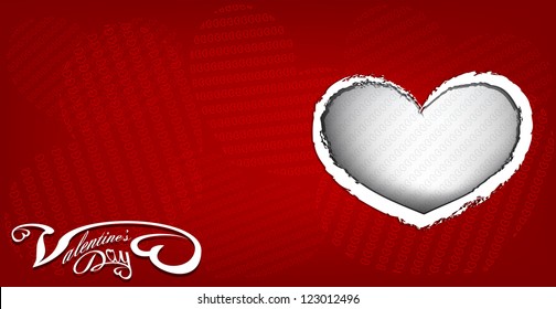 Valentine's day card with place for your text