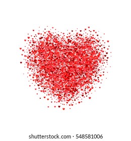 Valentines Day card. Postcard a lot of heart, containing little hearts. Can be used for celebrations, wedding invitation, mothers day and valentines day