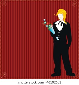 Valentine's Day card with room for text