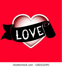 Valentine's day card, sale and flyer templates with lettering. Typography poster, card, label, banner design. Perfect for holiday flat design. Vector illustration. Vector