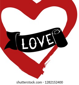 Valentine's day card, sale and flyer templates with lettering. Typography poster, card, label, banner design. Perfect for holiday flat design. Vector illustration. Vector