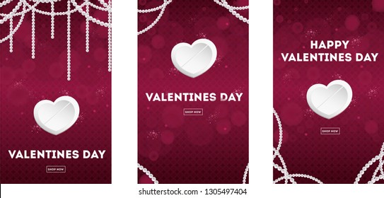 Valentines day card sale. Vector illustration. For flyers, invitation, posters, brochure, banners. 