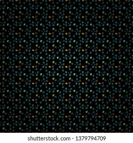 Valentine':s Day card seamless background pattern heart. Cute green, blue and black colors elements. Vector illustration. Seamless hearts pattern. Repeating texture.