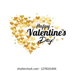 Valentines day card stylized vector template